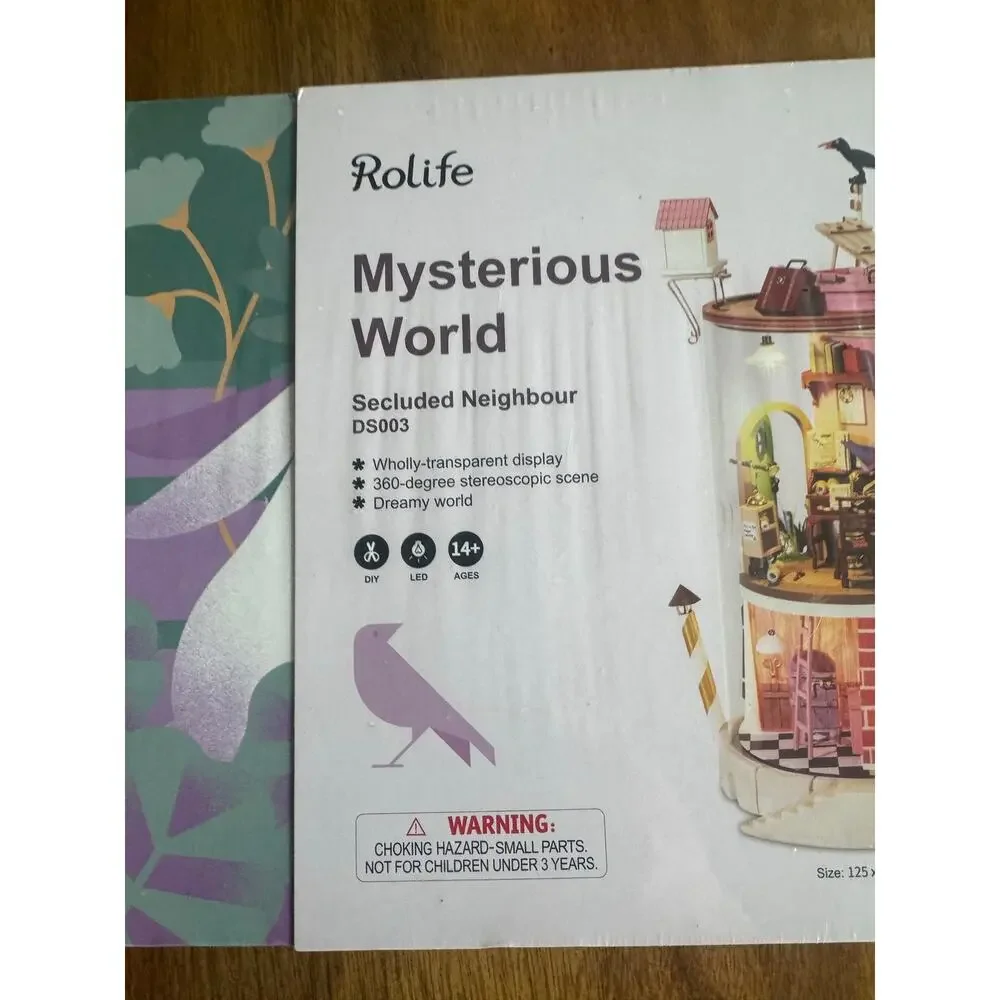 NWT Rolife Mysterious World Secluded Neighbour DS003 DIY Miniature House LED